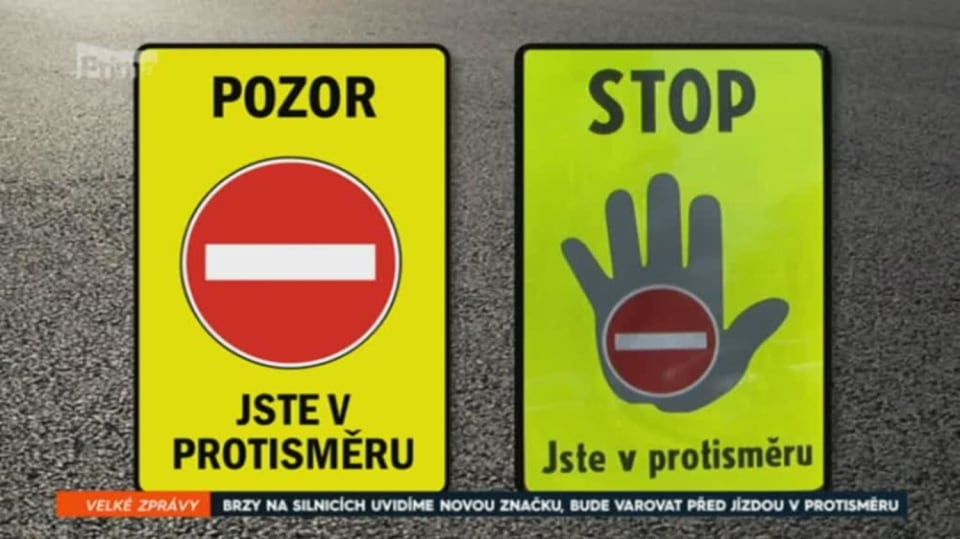 18. 8. 2018 VELKÉ ZPRÁVY: BRZY NA SILNICÍCH UVIDÍME NOVOU ZNAČKU, KTERÁ BUDE VAROVAT PŘED JÍZDOU V PROTISMĚRU